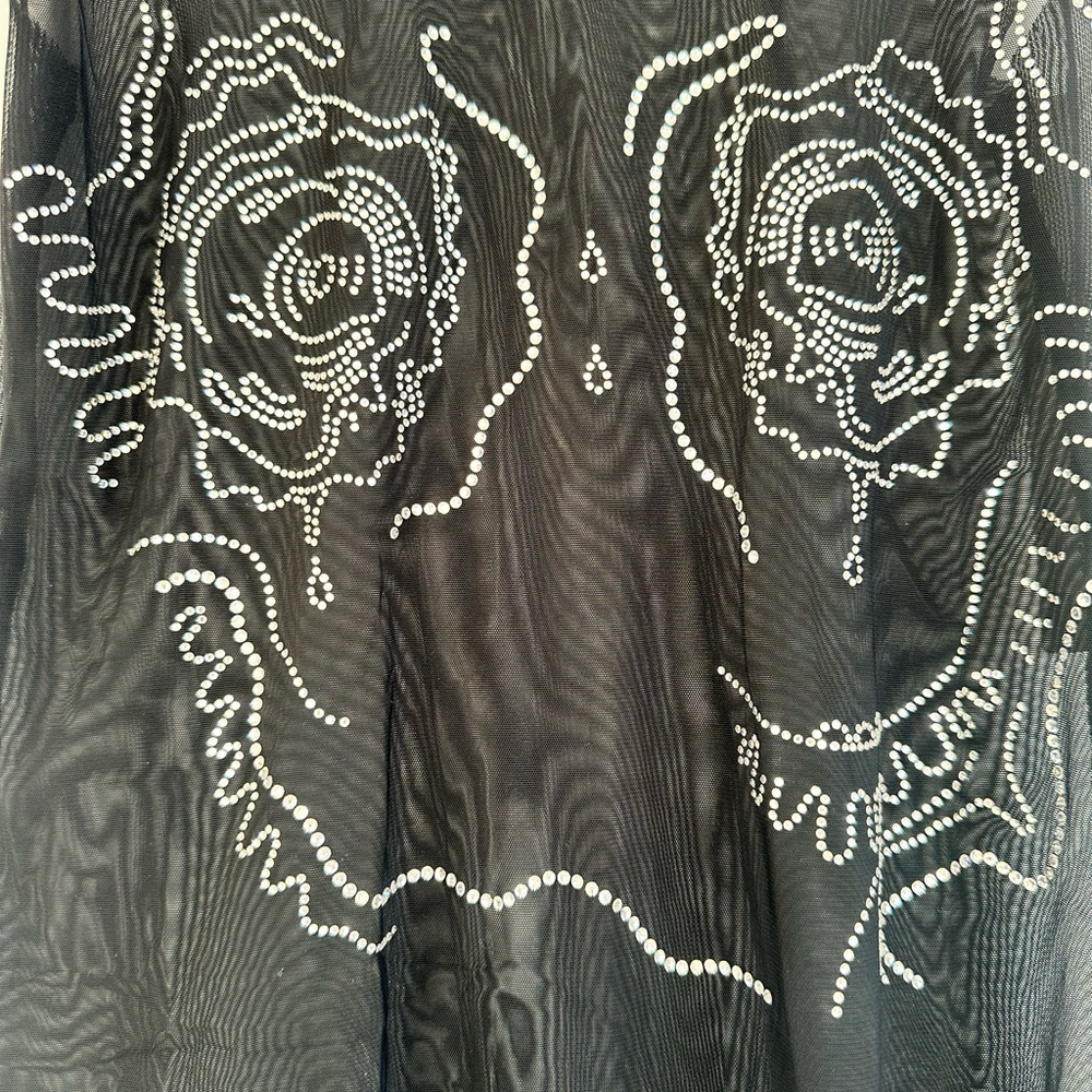 DI PETSA Venus Shell Swarovski Tank Top Black - Picture 3 of 6